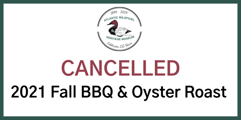 Oyster Roast Cancelled