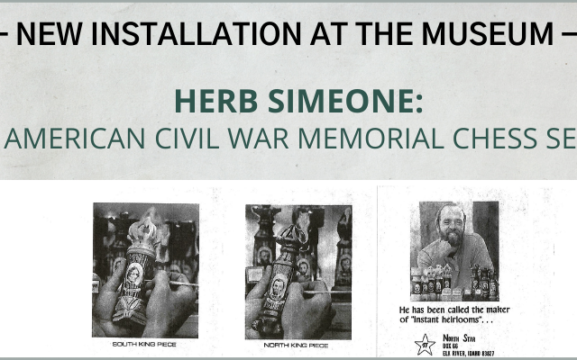 New Installation Herb Simeone Civil War Chess Set